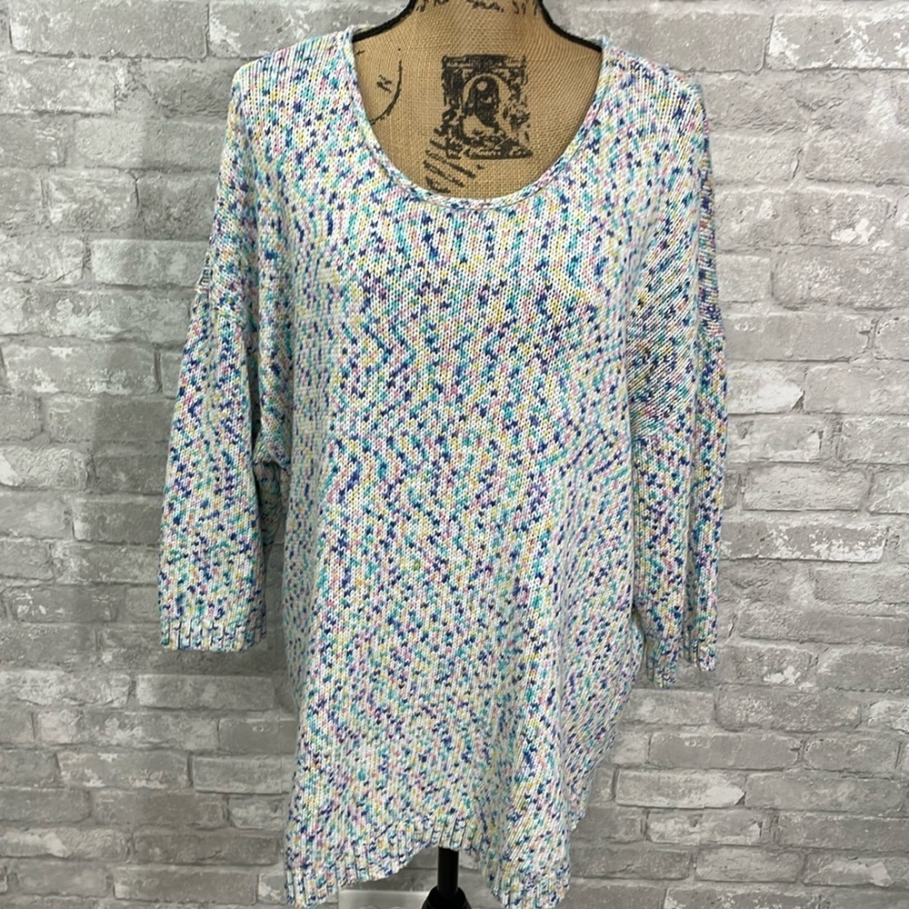 Talbots’s Pastel Multicolored Pullover Sweater